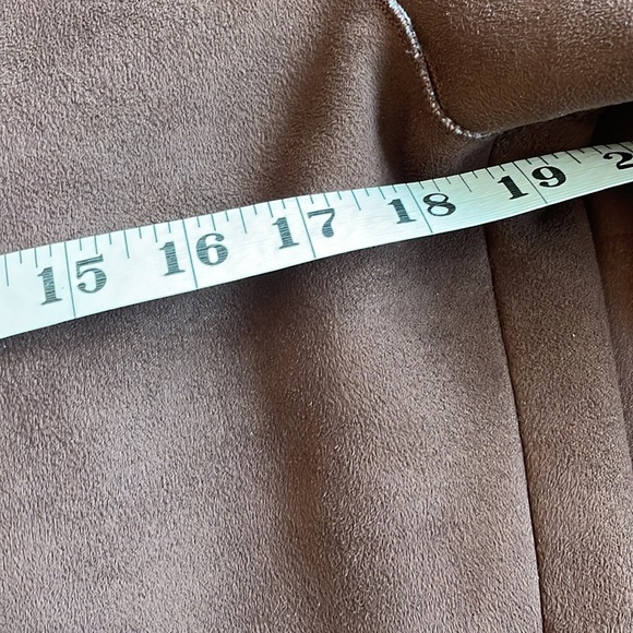 ❤️ BCBG for Nordstrom faux suede and faux leopard fur lined jacket - Picture 9 of 10